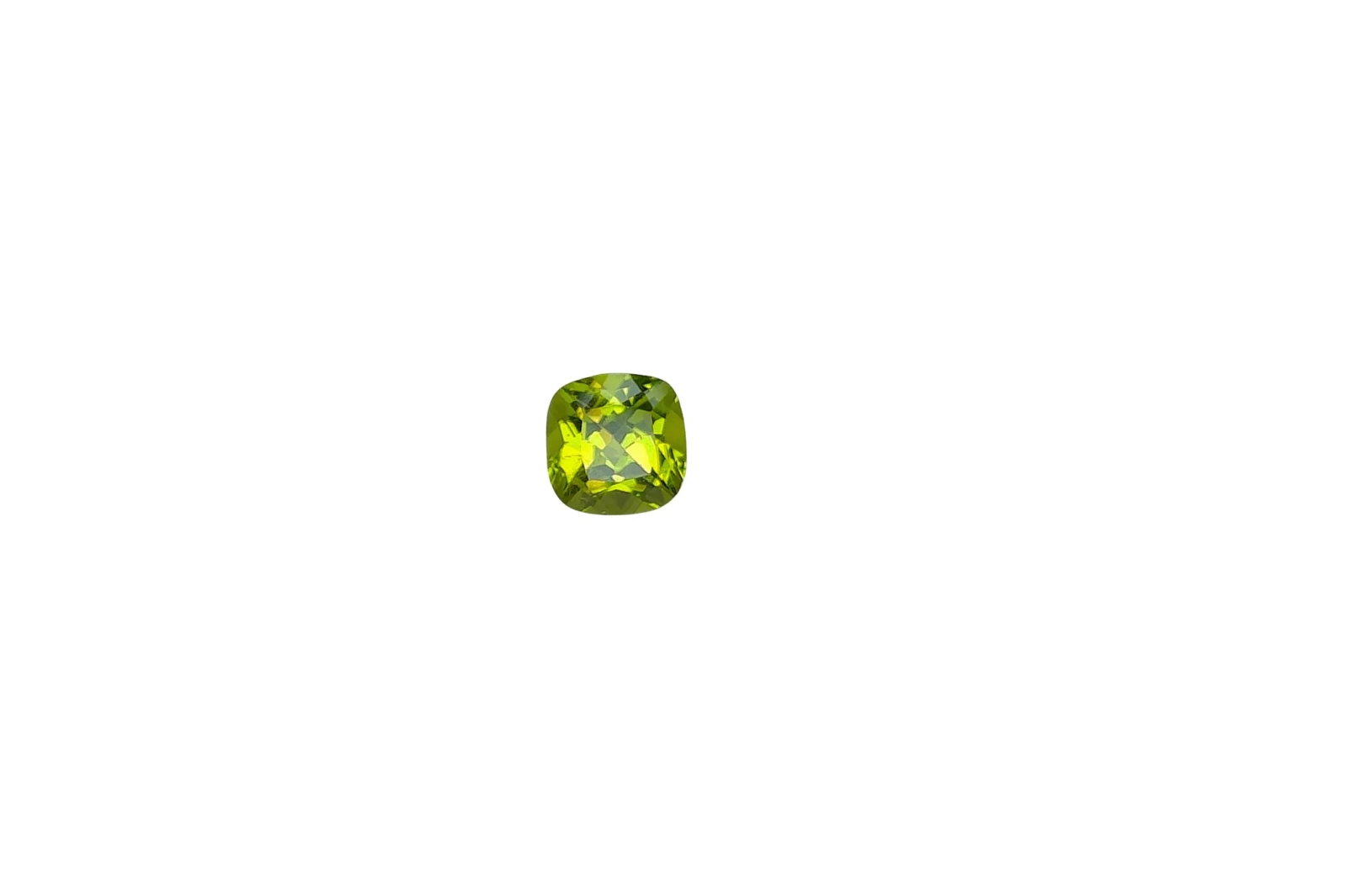 1.88ct Natural Peridot Square Cut Faceted Loose Gemstone From Nigeria — view 4